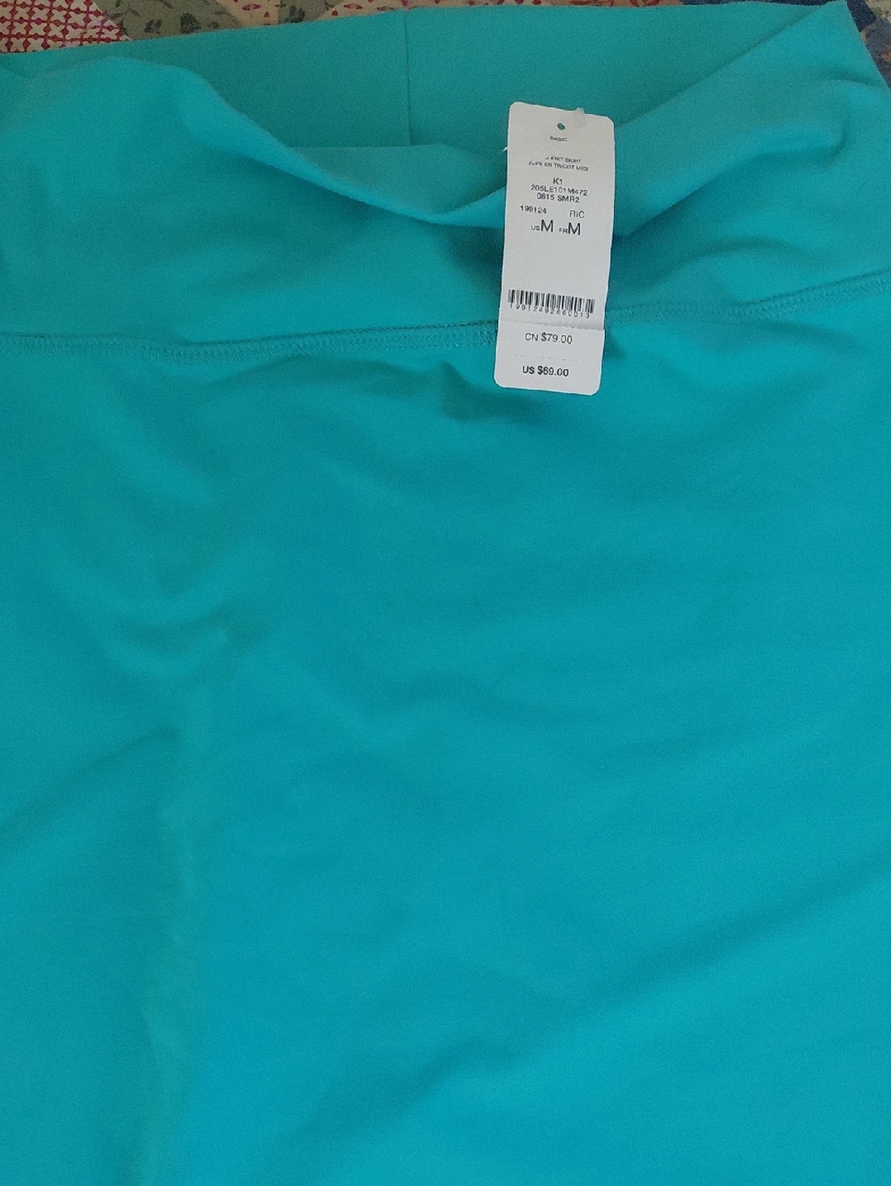 bebe Teal Activewear Skirt